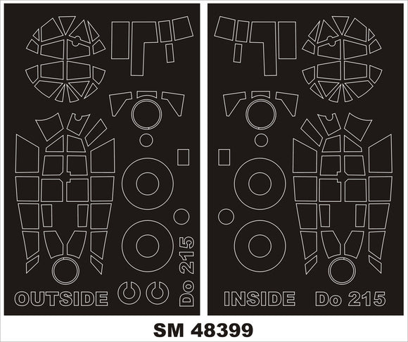MXSM48399 Montex 1/48 Dornier Do-215B-4 canopy masks (ICM kits)