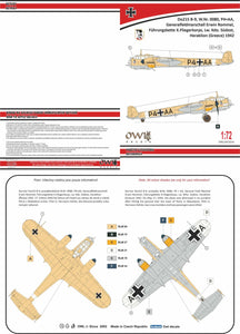 Owl OWLDA72015 1/72 Dornier Do-215B-9 (E. Rommel) P4+AA