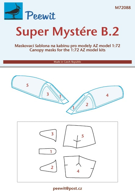 PEE72088 Peewit 1/72 Super Mystere B.2