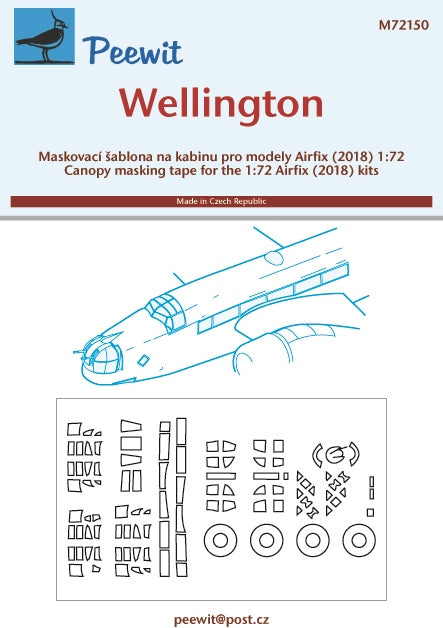 PEE72150 Peewit 1/72 Vickers Wellington Mk.IA/C (designed to be used with Airfix 2018 kits)