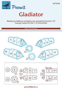 PEE72169 Peewit 1/72 Gladiator Gladiator Mk.I (designed to be used with Sword kits)[Sea]