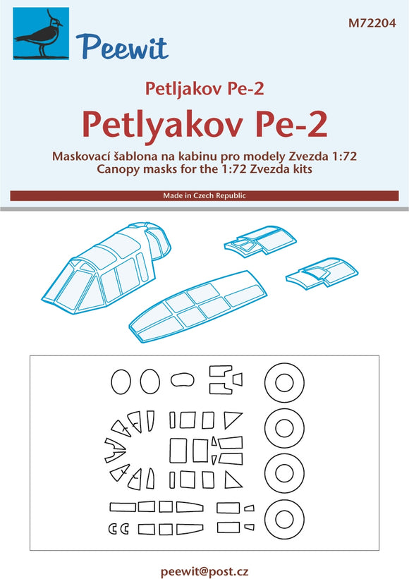 PEE72204 Peewit 1/72 Petlyakov Pe-2 (Zvezda kits)