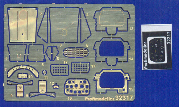 PF32317P Profimodeller 1/32 North-American P-51D Mustang detail set (Revell kits)