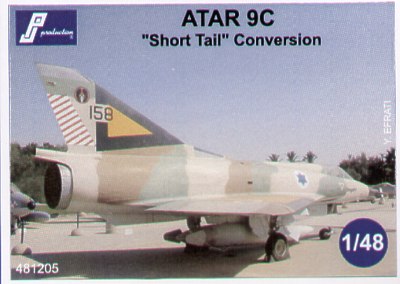 PJ481205 PJ Productions 1/48 Short Tail conversion for Israeli Dassault Mirage  (Eduard kits and Hobby Boss kits)