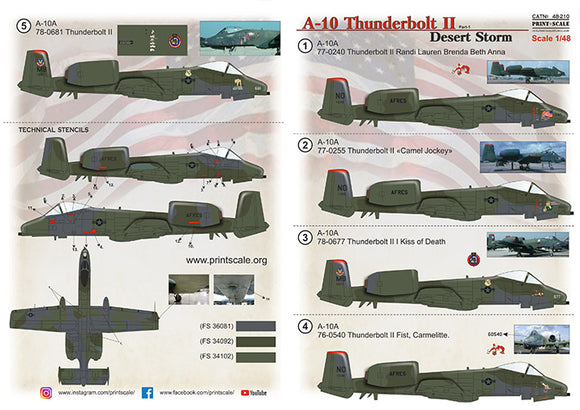 PSL48210 1/48 Fairchild A-10 Thunderbolt II Desert Storm. Part 1