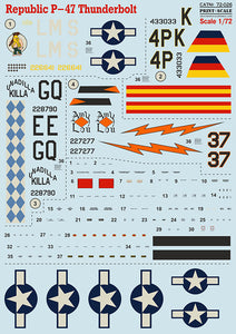 PSL72026 Print Scale 1/72 Republic P-47D Thunderbolt Bubble Thunderbolt (4)