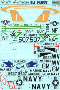 PSL72083 Print Scale 1/72 North-American FJ-4 Fury. (6)