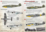 PSL72166 Print scale 1/72 Messerschmitt Bf-109G-2/Bf-109G-4 Early Aces