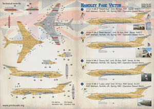 PSL72187 Print Scale 1/72 Handley-Page Victor Double sheet (4)