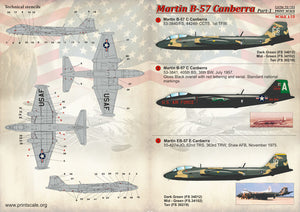 PSL72193 Print Scale 1/72 Martin B-57B Canberra Part-1 [B-57C RB-57D EB-57E]