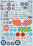 PSL72233 Print Scale 1/72 Gloster Meteor F.4 and F.8