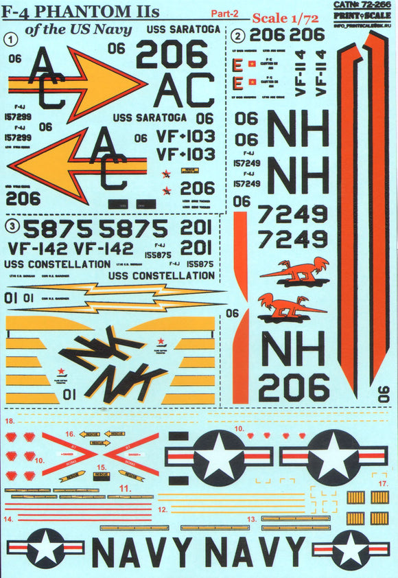 PSL72266 Print Scale 1/72 Phantom F-4_NAVY Part 2