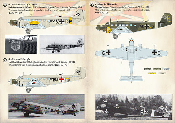 PSL72299 Print Scale 1/72 Junkers Ju-52/3m Part 3