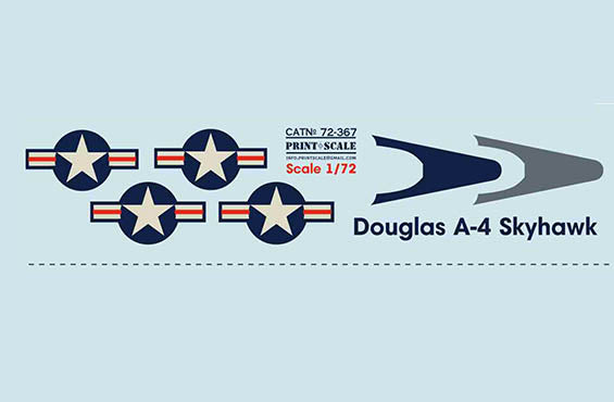 PSL72367 Print Scale 1/72 Douglas A-4 Skyhawk. Part 1
