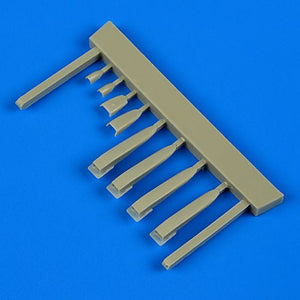 QB48578 Quickboost 1/48 IAI C-2/C-7 Kfir air scoops (designed to be used with Kinetic Model kits)
