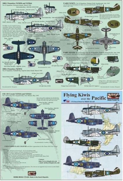 RD72073 Rising Decals 1/72 Flying Kiwis over the Pacific (7)