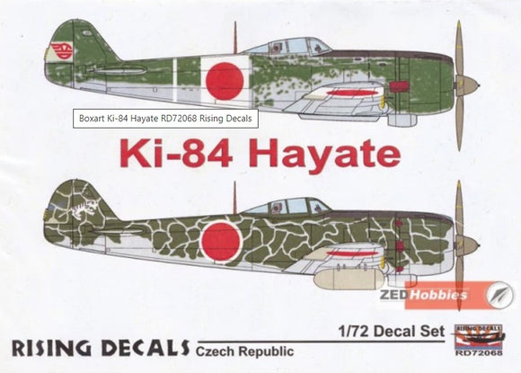 RD72068 Rising Decals 1/72 Ki-84 Hayate