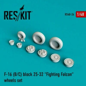 RS48-0024 ResKit 1/48 F-16 (B/C) Block 29-39 Wheels