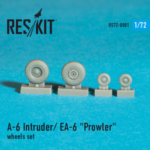 RS72-0001 ResKit 1/72 Grumman A-6 Intruder/EA-6 "Prowler" wheels set (designed to used with Fujimi, Hasegawa, Italeri and Revell kits)