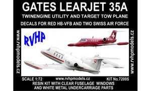 RVH72005 RVHP Models 1/72 Gates Learjet 35A (Switzerland, Swiss AF)