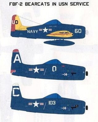 SFD48009 Starfighter Decals 1/48 Grumman Bearcats Part 2 F8F-2. Markin ...