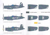 SFD72143 Starfighter Decals 1/72 Bent Wing Birds Pt. 1 Corsairs in G Markings. Markings for 6 different Vought F4U-1D/FG-1D Corsairs: