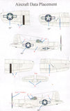 SFD72143 Starfighter Decals 1/72 Bent Wing Birds Pt. 1 Corsairs in G Markings. Markings for 6 different Vought F4U-1D/FG-1D Corsairs: