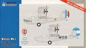 SH48164 Special Hobby 1/48 Supermarine Walrus Mk.I Post War Foreign Service