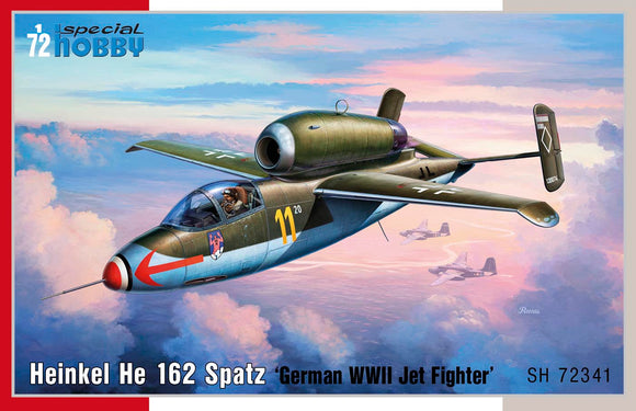 SH72341 Special Hobby 1/72 Heinkel He-162A Spatz ‘German WWII Jet Fighter’