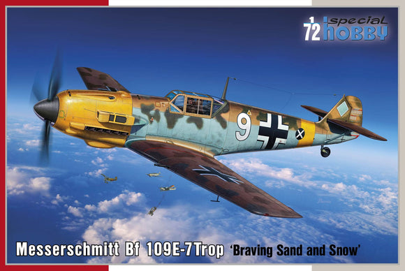 Special Hobby SH72462 1/72 Messerschmitt Bf-109E-Trop/E-7 Trop Braving Sand and Snow'