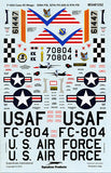 SS481252 Superscale 1/48 F-102 Delta Dagger Case XX Wings "57th FIS & 325th FIS"