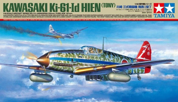 TA61115 Tamiya 1/48 Kawasaki Ki-61-Id Hien (Tony) (New Tooling)
