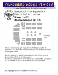 TBM016 Thunderbird Models 1/48 Beech 18 (ICM kits) [Beech C-45F/UC-45F Expeditor II Beech AT-7C/SNB-2C]