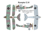 VAL14416 Valom 1/144 Rumpler C.IV (Dual Combo with 2 kit)