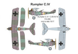 VAL14416 Valom 1/144 Rumpler C.IV (Dual Combo with 2 kit)