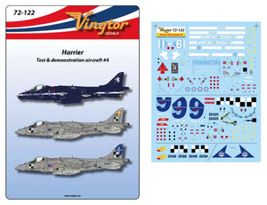 VTH72122 Vingtor 1/72 BAe Harrier - Test & demonstration aircraft #4