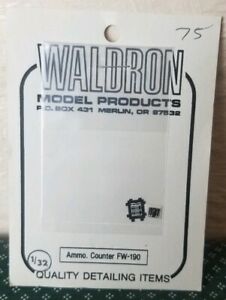 WMP3229 Waldron Model Products 1/32 Ammunition Counters FW-190