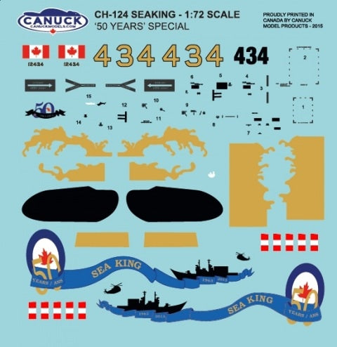 WVD03272 Canuck Model Products 1/72 CH-124 Sea King RCAF 50 Years