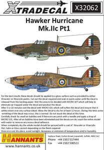 X32062 Xtradecal Hawker Hurricane Mk.IIc Pt 1 (3)