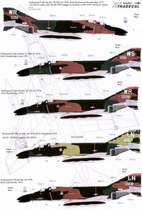 X48063 Xtradecal 1/48  USAFE McDonnell F-4D Phantom and McDonnell RF-4C Phantoms in England Part 2 (9)