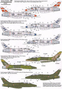 X48088 Xtradecal 1/48 F-100 Super Saber Pt1. Two Seaters