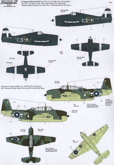 X48104 Xtradecal 1/48 Yanks with Roundels Part 3 U.S. Aircraft in the Fleet Air Arm (3)