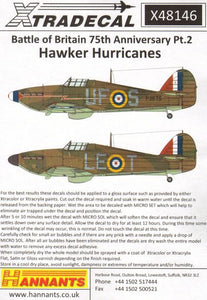 X48146 Xtradecal 1/48 Hawker Hurricane Mk.I 1940 Battle of Britain Pt.2 (5)