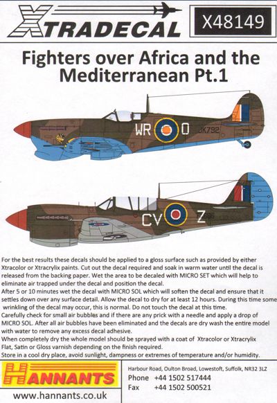 X48149 Xtradecal 1/48 Fighters over North Africa and the Mediterranean Pt.1 (6)