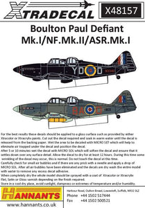 X48157 Xtradecal 1/48 Boulton-Paul Defiant Mk.I/NF.II/ ASR.Mk.I (6)