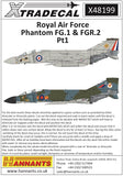 X48199 Xtradecal 1/48 Royal Air Force Phantom FG.1 & FGR.2 Pt1