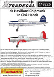 X48226 Xtradecal 1/48 de Havilland Chipmunk In Civil Hands (6)