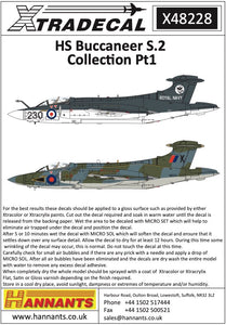 Xtradecal X48228 1/48 Blackburn Buccaneer S.2 Collection Pt1