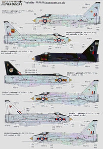 X72097 Xtradecal 1/72 BAC/EE Lightning F.3 (21)