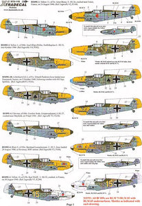 X72118 Xtradecal 1/72 Battle of Britain 70th Anniversary 2010 Luftwaffe (11)